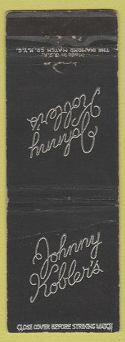 Matchbook Cover - Johnny Kobler's Harrisburg PA