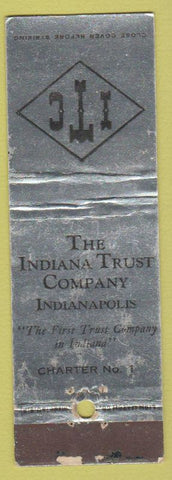 Matchbook Cover - Indiana Trust Co Indianapolis IN