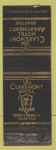 Matchbook Cover - Claremont Hotel Seattle WA