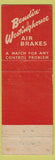 Matchbook Cover - Bailey Sales Service Bendix Westinghouse Brakes Sharon PA