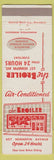 Matchbook Cover - The Broiler Minneapolis MN