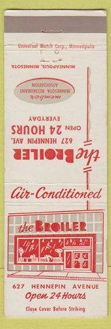 Matchbook Cover - The Broiler Minneapolis MN