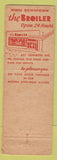 Matchbook Cover - The Broiler Minneapolis MN