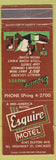 Matchbook Cover - Esquire Motel Chicago IL