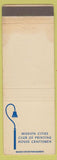 Matchbook Cover - Mission Cities Club of Printing House Craftsmen