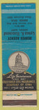 Matchbook Cover - Denver Agecny Lynna Hammond Insurance Denver Colorado