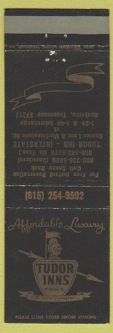 Matchbook Cover - Tudor Inns Nashville TN Murfreesboro