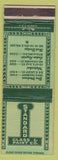 Matchbook Cover - Standard Glass Paint Des Moines Waterloo Cedar Rapids IA WORN