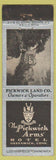 Matchbook Cover - Pickwick Arms Hotel Greenwich CT