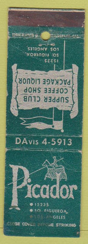 Matchbook Cover - Picador Los Angeles CA WEAR