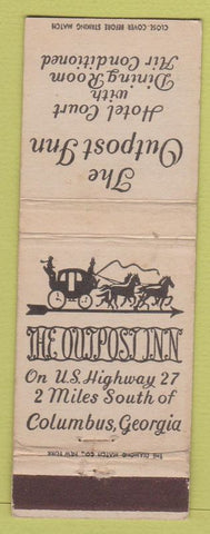 Matchbook Cover - Outpost Inn Columbus GA
