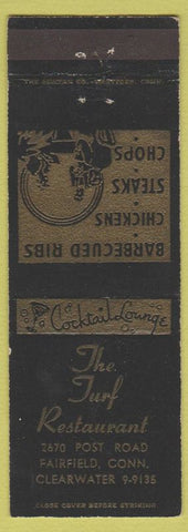 Matchbook Cover - The Turf Restaurant Fairfield CT