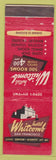 Matchbook Cover - Hotel Whitcomb San Francisco CA