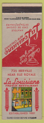 Matchbook Cover - La Louisiane French Restaurant New Orelans LA