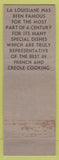 Matchbook Cover - La Louisiane French Restaurant New Orelans LA