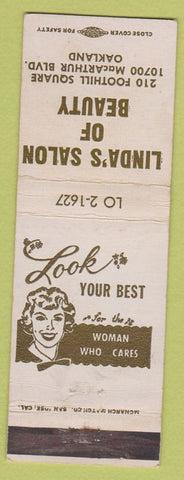 Matchbook Cover - Linda's Salon of Beauty Oakland CA