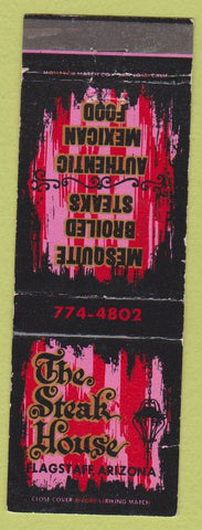 Matchbook Cover - The Steak House Mexican Food Flagstaff AZ