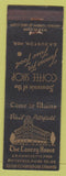 Matchbook Cover - Lancey House Pittsfield ME