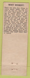 Matchbook Cover - Lancey House Pittsfield ME