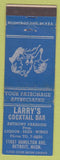 Matchbook Cover - Larry's Cocktail Bar Detroit MI