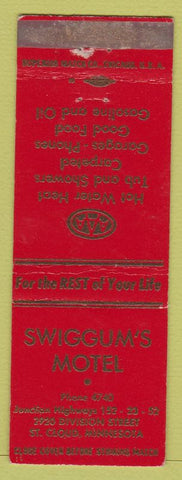 Matchbook Cover - Swiggum's Motel St Cloud MN