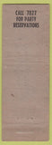 Matchbook Cover - Gabel's Sea Food ARROW NO TOWN WEAR