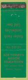 Matchbook Cover - Bob Tierney's Mission Deli Misson KS Kosher
