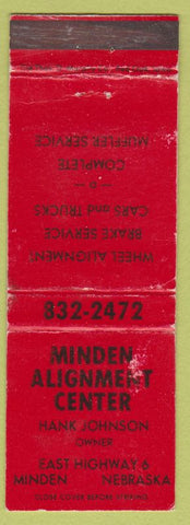 Matchbook Cover - Minden Alignment Center Minden NE