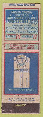 Matchbook Cover - Barnes Manley Laundry Dry Cleaning Tulsa OK