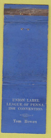 Matchbook Cover - Union Label League of PA 1946 Convention WEAR