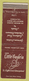 Matchbook Cover - Cafe Little Bavaria Manhattan Beach CA