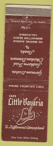 Matchbook Cover - Cafe Little Bavaria Manhattan Beach CA
