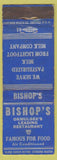 Matchbook Cover - Bishop's Okmulgee's OK Restaurant
