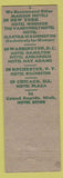 Matchbook Cover - Hotel Manger Boston MA