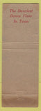 Matchbook Cover - Hotel Bond Hartford CT WEAR