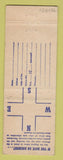 Matchbook Cover - Weaver's Service oil gas Hagerstown? MD