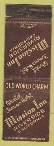Matchbook Cover - Mission Inn Riverside CA WEAR