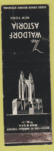 Matchbook Cover - Waldorf Astoria Hotel New York City wEAR