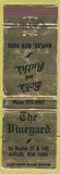 Matchbook Cover - The Vineyard Naples NY WEAR