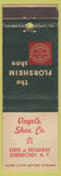Matchbook Cover - Florsheim Shoes Vogel's Schenectady NY