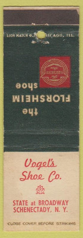 Matchbook Cover - Florsheim Shoes Vogel's Schenectady NY
