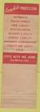 Matchbook Cover - Insurance Ballensky Akaska SD WEAR