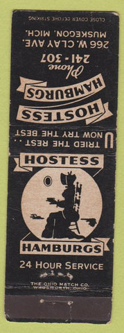 Matchbook Cover - Hostess Hamburgers Muskegon MI WEAR