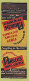 Matchbook Cover - Marcus Auto Supply Stockton CA WEAR