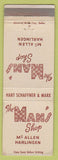 Matchbook Cover - Man's Shop McAllen Harlingen TX