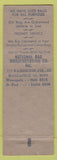 Matchbook Cover - National Bag Manufacturing Minneapolis MN