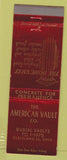 Matchbook Cover - American Burial Vault Co Cleveland OH mortician