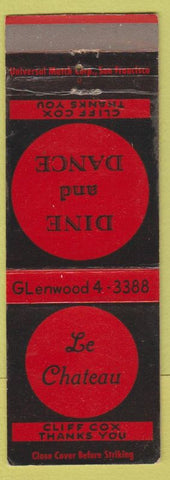 Matchbook Cover - Le Chateau San Rafael CA