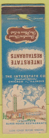 Matchbook Cover - Interstate Restaurants Chicago IL
