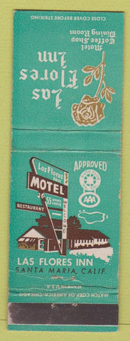 Matchbook Cover - Las Flores Inn Santa Maria CA
